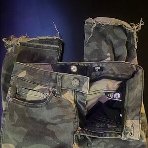 Jordan Craig Green Camouflage Men's Jeans